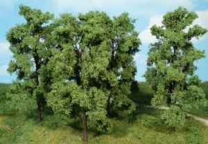 4 arbres à feuilles de 18cm en lot