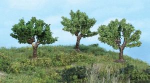 HEK1911 - Set de 3 arbres de 5.5 cm de hauteur - Saule pleureur