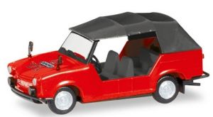 HER093460 - Voiture cabriolet TRABANT 601 Kubel couleur rouge