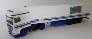 HER1534 - Camion remorque frigorifique Daf XF 95 SSC aux couelurs du transporteur B&F INTERNATIONAL