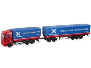 Camion porteur Man TGA Porteur avec Dolly et remorque aux couleurs du transporteur WIM BOSMAN