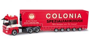 Camion remorque Mercedes-Benz Actros 08 SZ aux couleurs du transporteur COLONIA