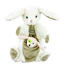 Doudou de la gamme des MARIONNETTES - Lapin et chien