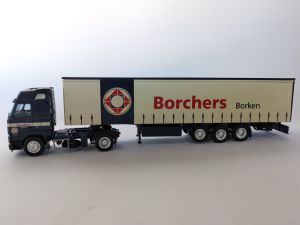 Camion avec remorque 3 Essieux bachée "BORCHERS BORKEN"  VOLVO FH12 Globetrotter 4x2
