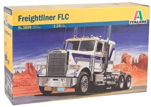 ITA3859 - Camion americain solo FREIGHLINER FLC aux couleurs MRC Transport en kit à peindre et à assembler peintures et colle non incluses