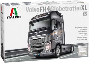 ITA3940 - Camion 4x2 solo VOLVO FH4 Globetrotter XL en kit à peindre et à assembler peintures et colle non incluses