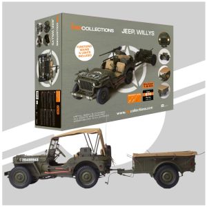 IXC.JPW.FK - Voiture FULL KIT de couleur vert 870 pièces - JEEP Willys militaire