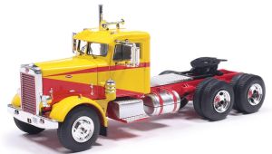 IXO-U64TR012 - Camion solo de 1963 couleur rouge et jaune - PETERBILT 381 6x4