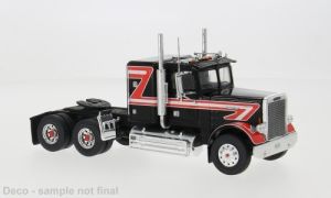 IXOTR218.22 - Camion solo de 1977 couleur noir et rouge - FREIGHTLINER FLC 120 64 T 6x4