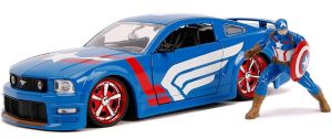 Voiture avec figurine Captain America – FORD Mustang GT de 2006