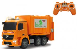 JAM405079 - Camion poubelle Radiocommandé MERCEDES Antos de couleur orange