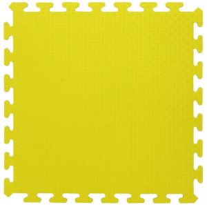 JAM460418 - Set de 4 Tapis 50 x 50 cm puzzle de couleur Jaune