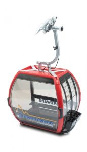 JC88578 - Cabine OMEGA V couleur rouge - Station Schwarzwand - 10 pers.