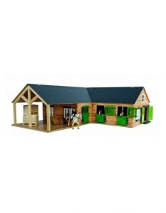 KID610211 - Ecurie 4 box avec partie stockage sans accessoires