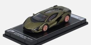 KTH07 - Voiture de couleur vert givré - Collecton Hypercar League - LAMBORGHINI Sian FKP37