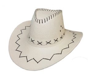 LP00006 - Accessoire chapeau blanc de cowboy
