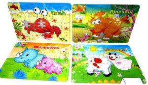 LPB24263 - Jouet pour enfant - modèle aléatoire - Puzzle 49 Pièces avec un coloriage sur les animaux