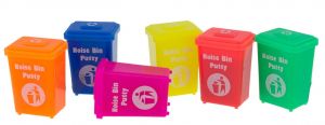 LPLI9434 - Jouet - couloris alèatoires - Pâte peteuse dans une poubelle fluo