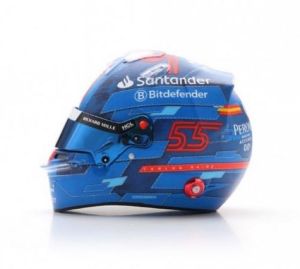 LOSLSHEL003 - Casque du pilote Carlos SAINZ - GP de Miami 2024