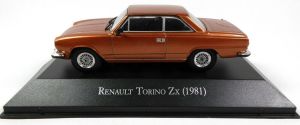 Voiture berline RENAULT Torino 2 portes de 1981 de couleur marron métallisée