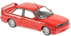 Voiture berline sportive BMW M3 de 1987 de couleur rouge