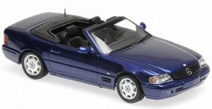 Voiture cabriolet MERCEDES 500 SL de 1999 de couleur bleu