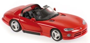 Voiture sportive DODGE Viper Roadster de 1993 de couleur rouge