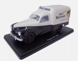 MAG24WATERMAN - Véhicule publicitaire - Encre WATERMAN - PEUGEOT 203 de 1957 Blanche et Noire