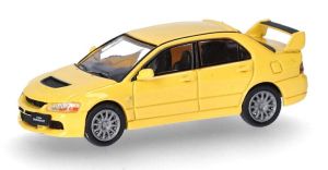 MIC87MC000004 - Voiture de couleur jaune - MITSUBISHI Lancer Evolution 9 05-07