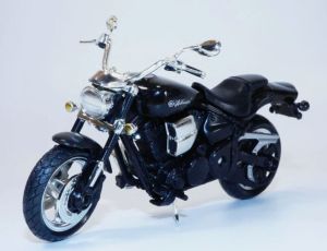 MMX76205-G - Moto de 2002 couleur noire - YAMAHA Road Star Warrior