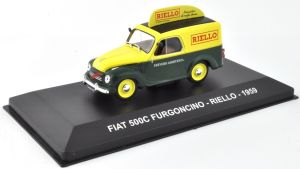 NET0015 - Véhicule publicitaire FIAT 500 C de 1959 aux couleurs des chaudières italienne Riello