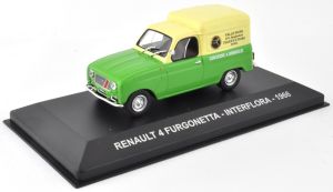 NET0038 - Véhicule utilitaire RENAULT R4 fourgonnette de 1966 aux couleurs d' Interflora d'Italie