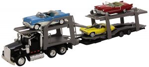NEW15215 - Camion porte voitures - KENWORTH avec 3 véhicules vintage