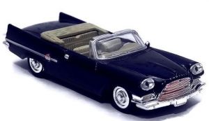 Voiture cabriolet CHRYSLER 300E de 1959 couleur bleu nuit