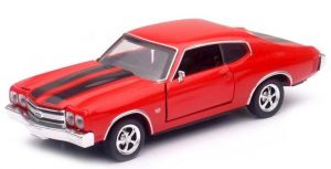 Voiture coupé de couleur rouge - CHEVY Chevelle SS 1970