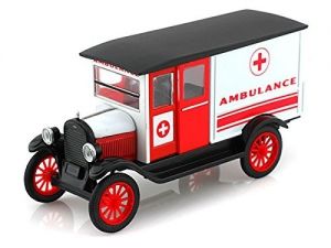 NEW55073SS - Ambulance de 1924 couleur Blanc et rouge - CHEVY 1 Ton série H