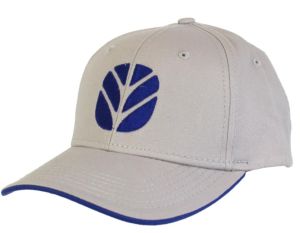 Casquette de couleur grise logo bleu NEW HOLLAND