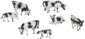 NOC15721 - Lot de vaches noires et blanches