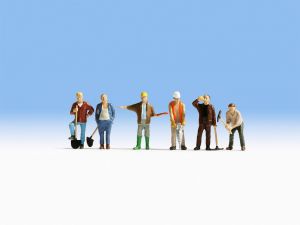 Personnages ouvriers du bâtiment