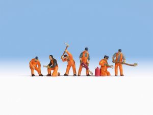 6 ouvriers poseurs de voies