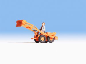 Chargeur frontal orange et conducteur