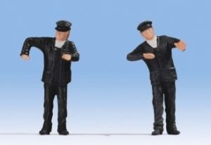 NOC17810 - 2 figurines - Conducteurs de locomotive à vapeur