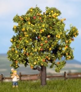 NOC21560 - Arbre fruitier - Pommier avec fruits 7.5 cm de hauteur