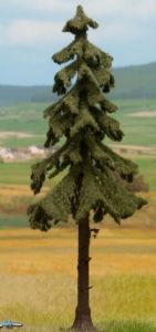NOC21924 - Arbre - Sapin Rouge à haute tige - 14.5 cm de hauteur