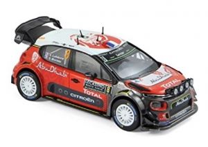 NOREV155362 - Voiture de sport - Citroën C3 WRC N°8 de MONTE CARLO 2017 conduite par  S. Lefebvre / G.Moreau