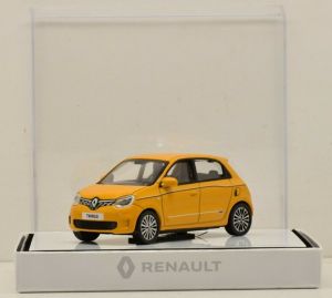 NOREV40349 - Voiture compacte RENAULT Twingo 3 de 2019 de couleur jaune version boite constructeur