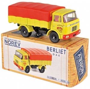 NOREVCL6911 - Camion porteur baché BERLIET GAK  aux couleurs société Rema Moutarde de Dijon