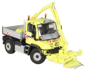 NZG9101/01 - Camion de débrousaillage Unimog U400 aux couleurs de l'entreprise VINCI