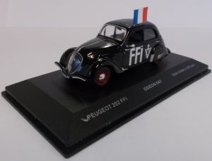 ODE047 - Voiture de la résitance française PEUGEOT 202 FFI éditée à 500 pièces