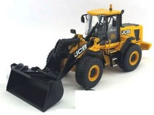 JCB 456 ZX chargeuse sur pneus équipée des fourches pour palettes et d'une pince grumière